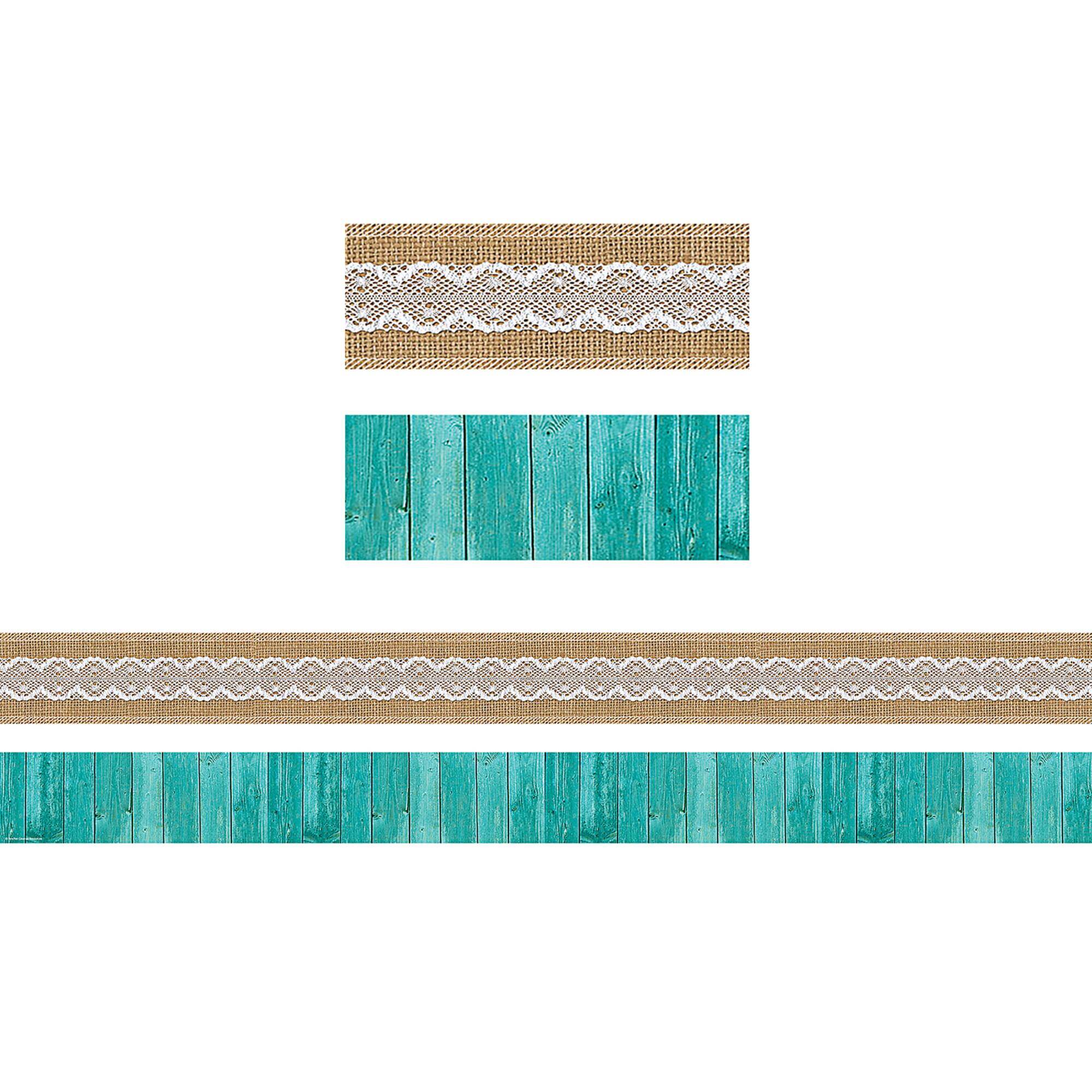Teacher Created Resources® Shabby Chic Double-Sided Border Trim, 108ft.